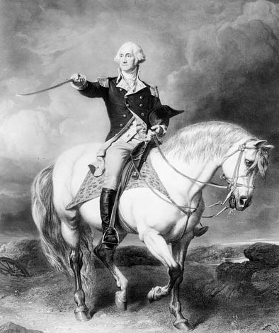 394x470 Presidents Horses George Washington Horses Blueskin - George Washington On A Horse Painting
