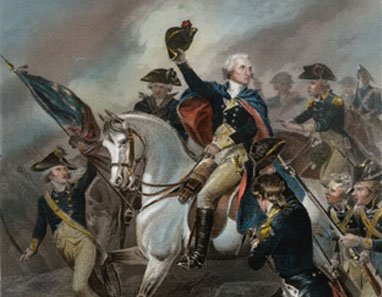 382x297 Washington's Horses Chris Stevenson - George Washington On A Horse Painting