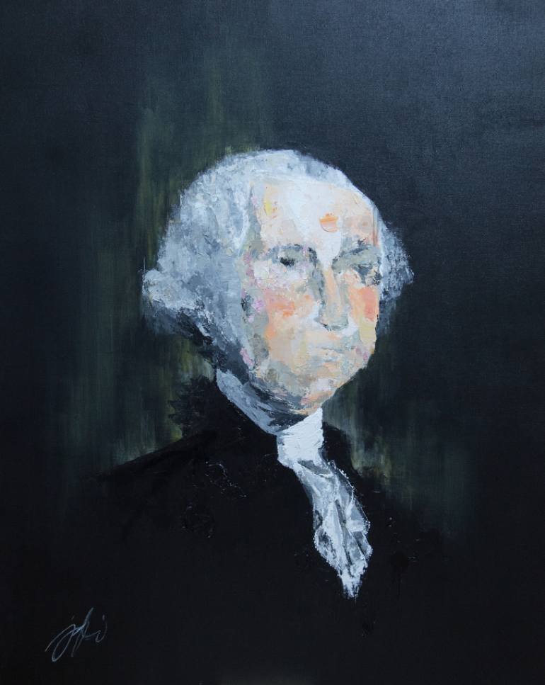 770x967 Saatchi Art George Washington Painting By Tomoya N - George Washington Painting