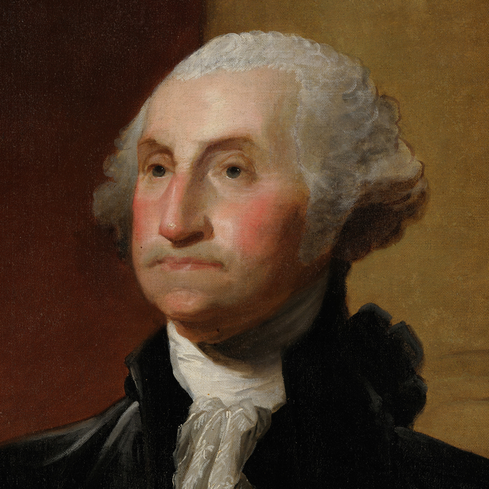 1000x1000 Canvas Art Print World Famous Painting Potrait Of George - George Washington Painting