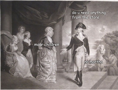 400x305 If George Washington Paintings Could Talk - George Washington Painting Captions
