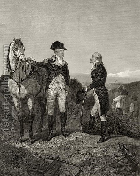 480x600 First Meeting Of George Washington And Alexander Hamilton, - George Washington Painting Horse
