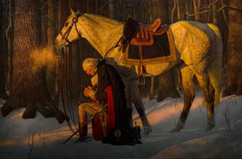 500x329 Native American Chief Prophesies To George Washington! Eddie - George Washington Painting Horse