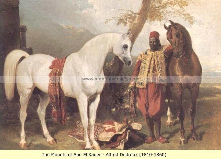 766x550 Painting Of Moor With Horses Moorish Society - George Washington Painting Horse