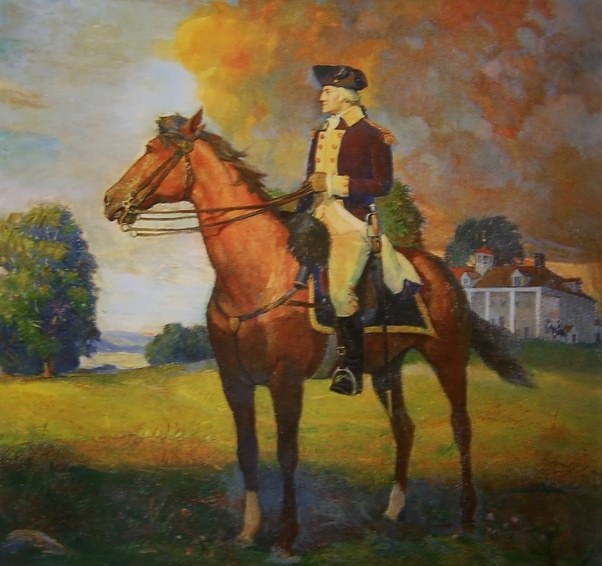 602x566 Acrostic Poem Honoring President George Washington's Birthday - George Washington Painting Horse
