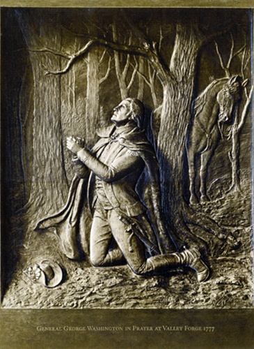 365x500 George Washington In Prayer - George Washington Prayer At Valley Forge Painting