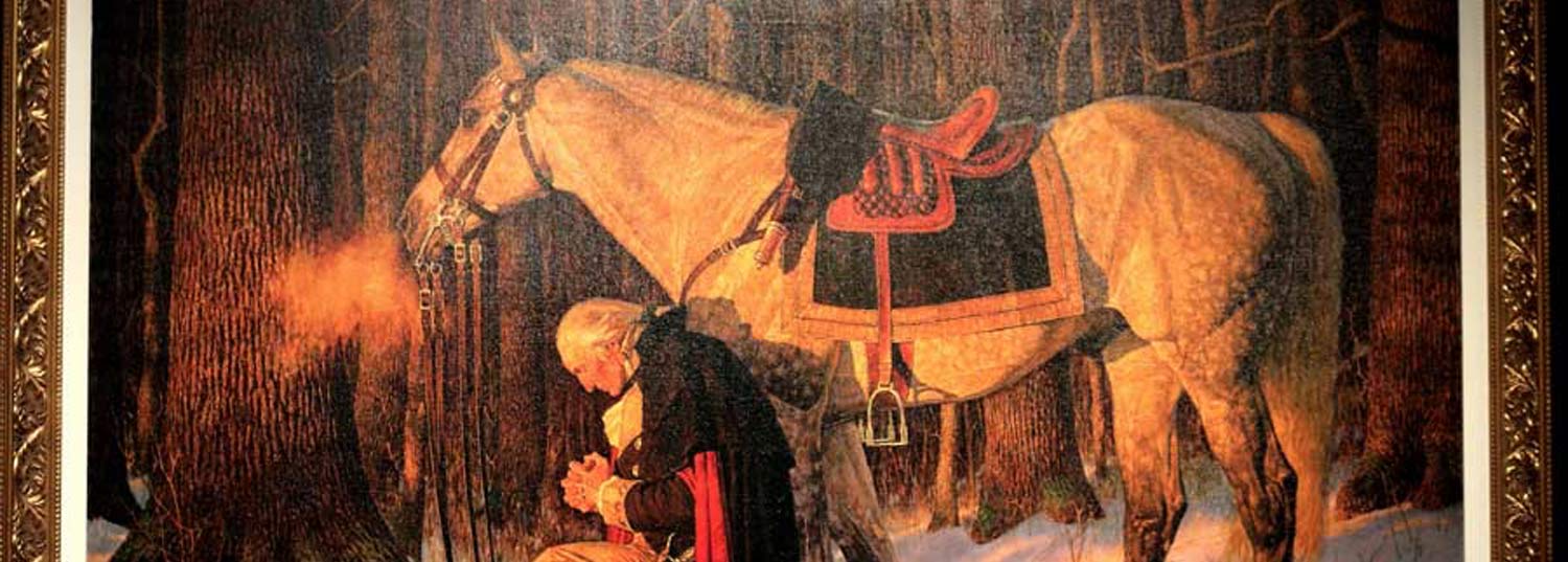 1500x537 Mercurymoment Prayer - George Washington Prayer At Valley Forge Painting
