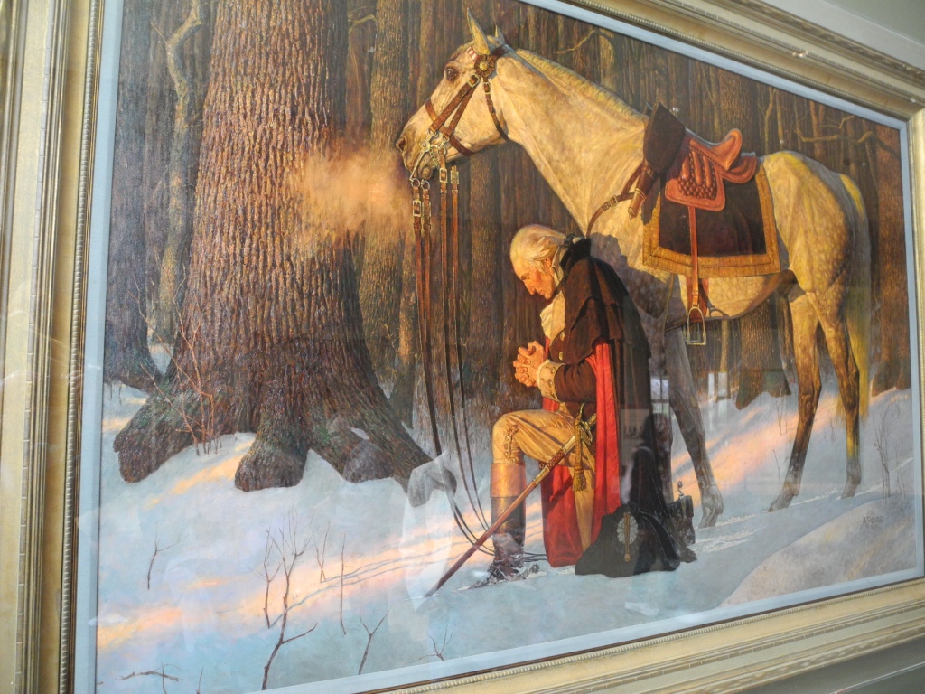 1024x768 Usa Melting Pot Valley Forge - George Washington Prayer At Valley Forge Painting