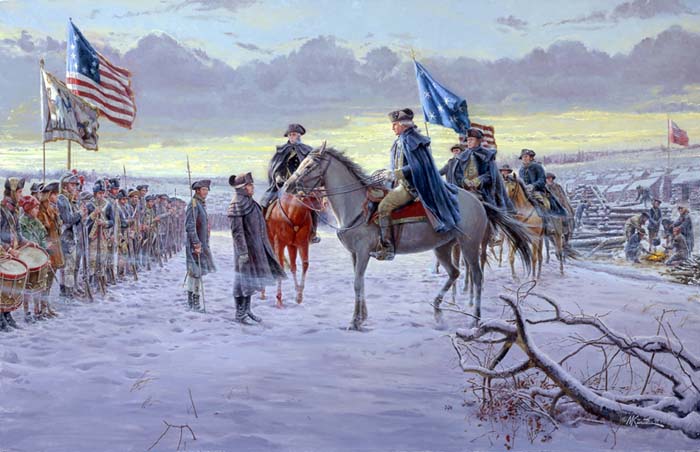 George Washington Prayer At Valley Forge Painting At