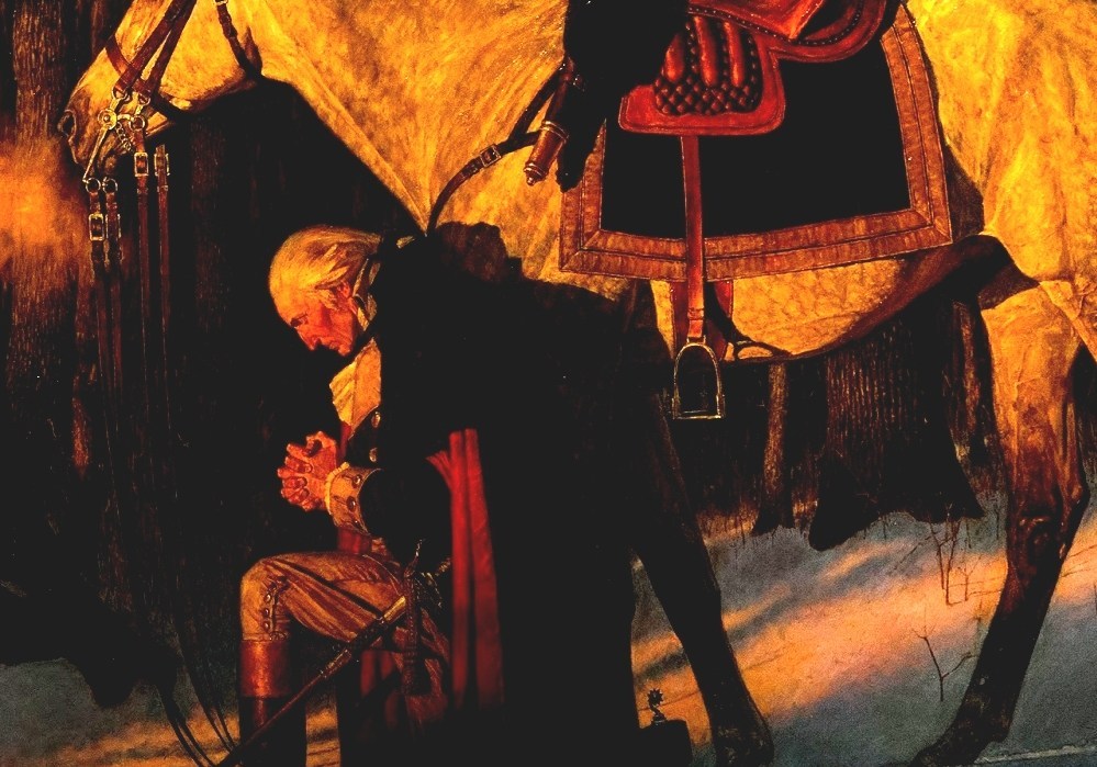 999x699 Arnold Friberg - George Washington Prayer At Valley Forge Painting