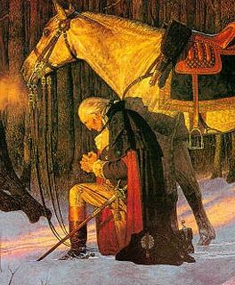 264x320 George Washington Our Father Praying - George Washington Praying Painting