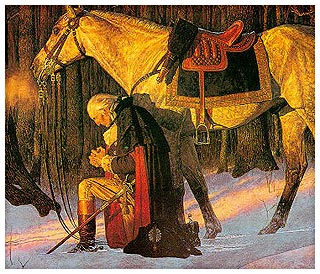 320x274 Prayers For Officers - George Washington Praying Painting