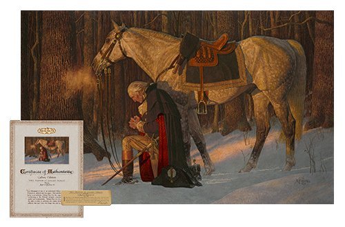 500x329 The Prayer - George Washington Praying Painting