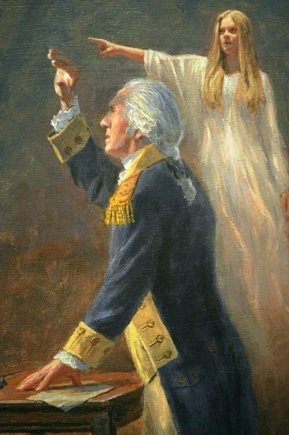 595x895 Washington Praying At Valley Forge Praying At Valley Forge - George Washington Praying Painting