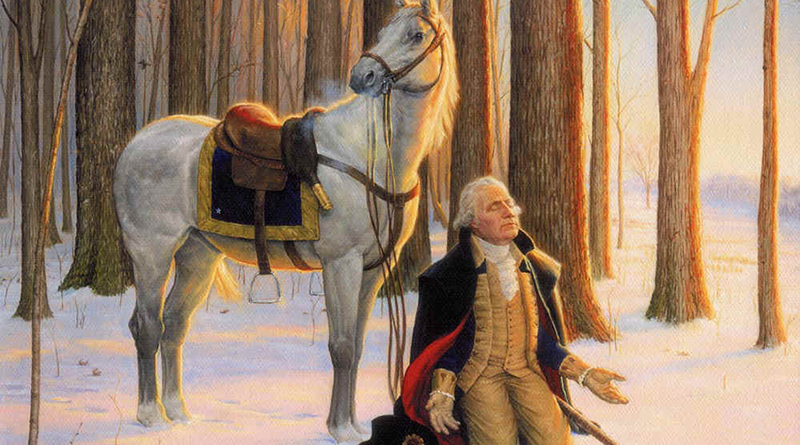 800x445 An Eavesdropper And A President Uncensored History The Exciting - George Washington Praying Painting