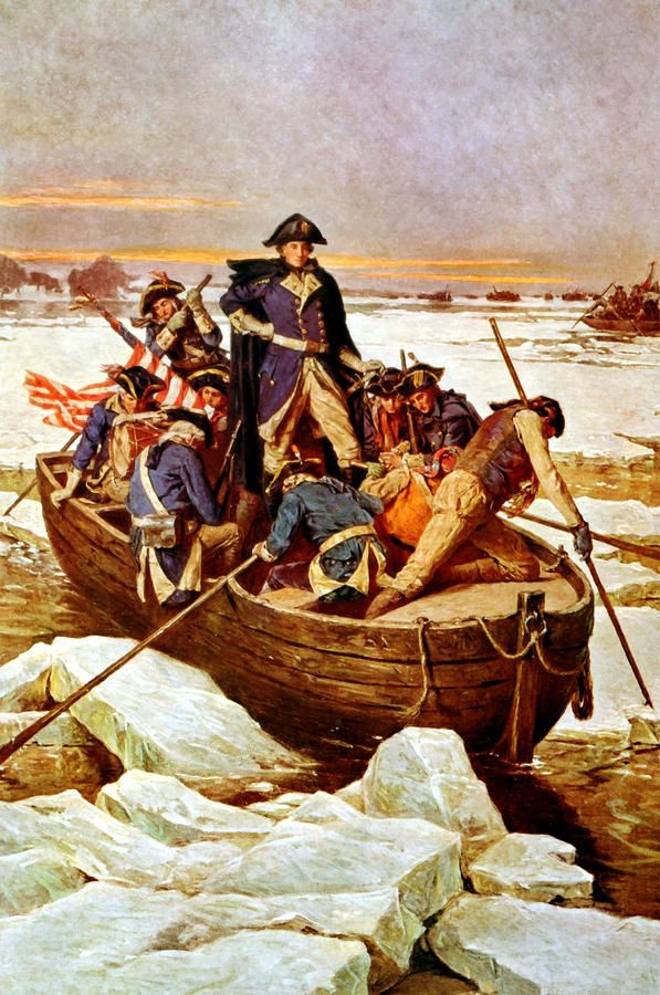 597x900 George Washington (1732 99) Crossing The Delaware River, 25th - George Washington Revolutionary War Painting
