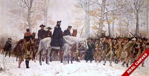 300x154 Large Canvas Print George Washington Winter Valley Forge - George Washington Revolutionary War Painting