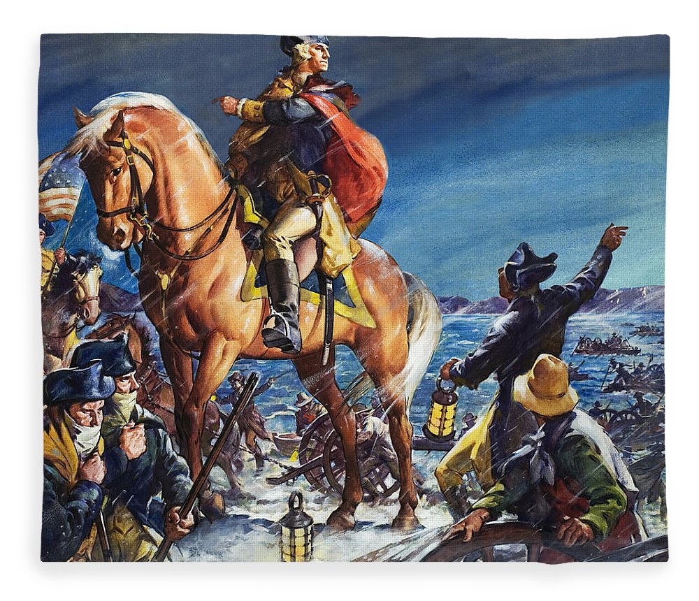 1000x860 George Washington Crossing The Delaware River On Christmas Night - George Washington River Crossing Painting