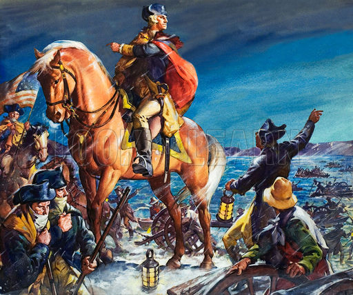 512x428 Historical Articles And Illustrations Blog Archive After - George Washington River Crossing Painting