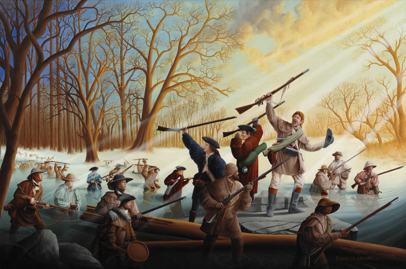 800x531 People ~ Dale Glasgow Fine Art - George Washington River Crossing Painting