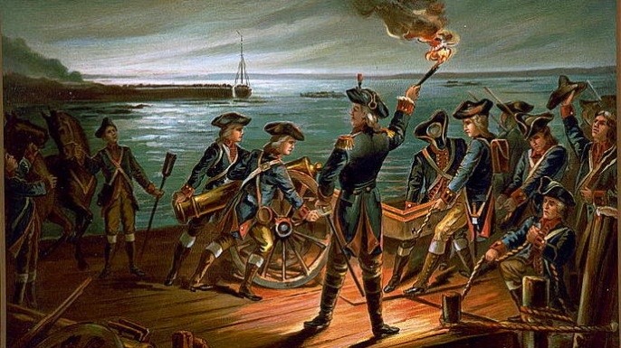 686x385 The Battle Of Brooklyn 242 Years Later Where The Fighting Played - George Washington River Crossing Painting