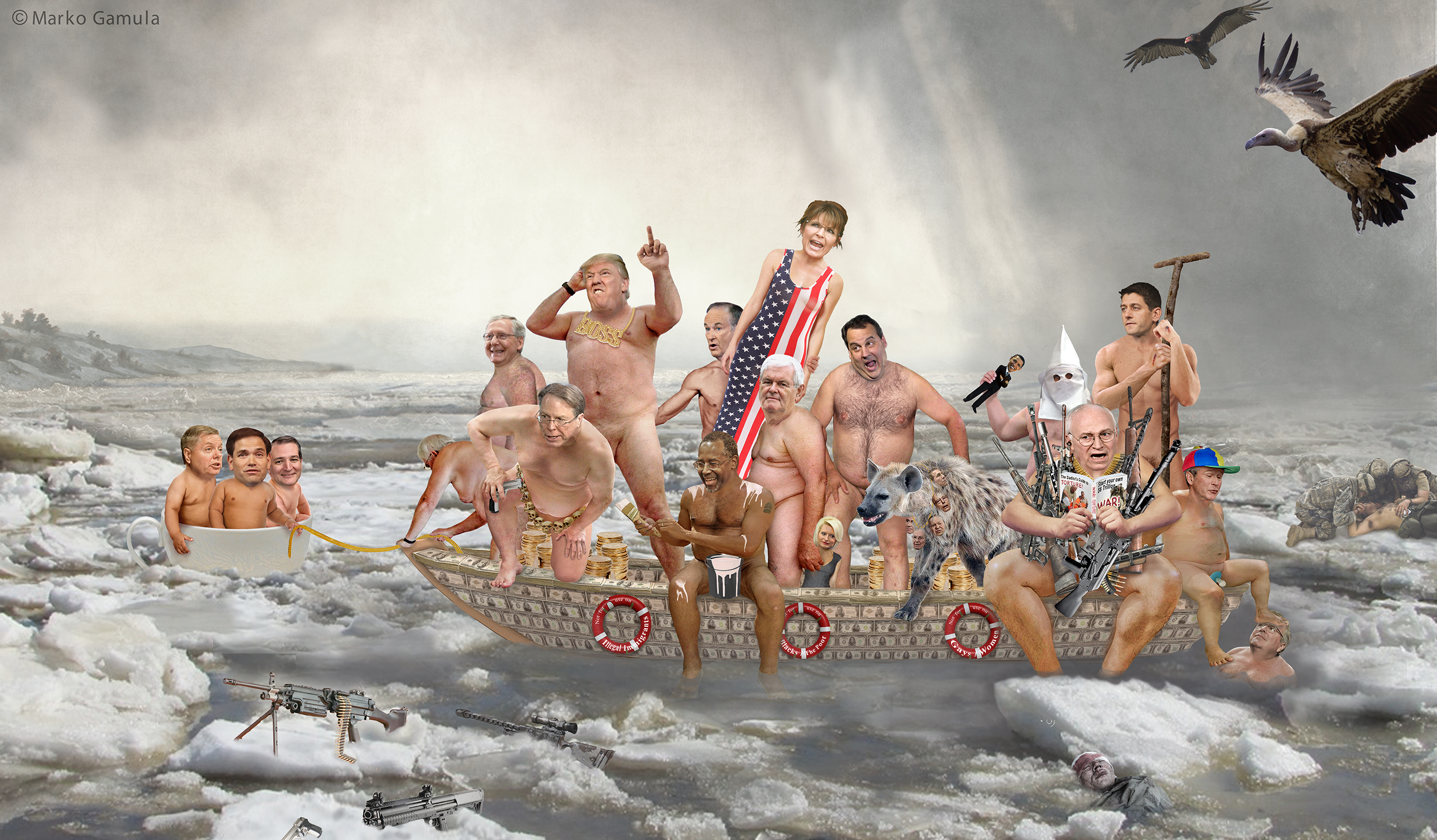 2700x1579 Washington Crosses The Delaware Painting - George Washington River Crossing Painting