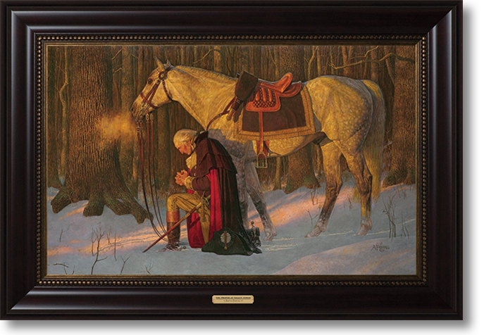 687x476 The Prayer At Valley Forge By Arnold Friberg - George Washington Valley Forge Painting