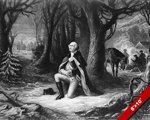 300x240 George Washington Prayer At Valley Forge Painting On Real Canvas - George Washington Valley Forge Painting