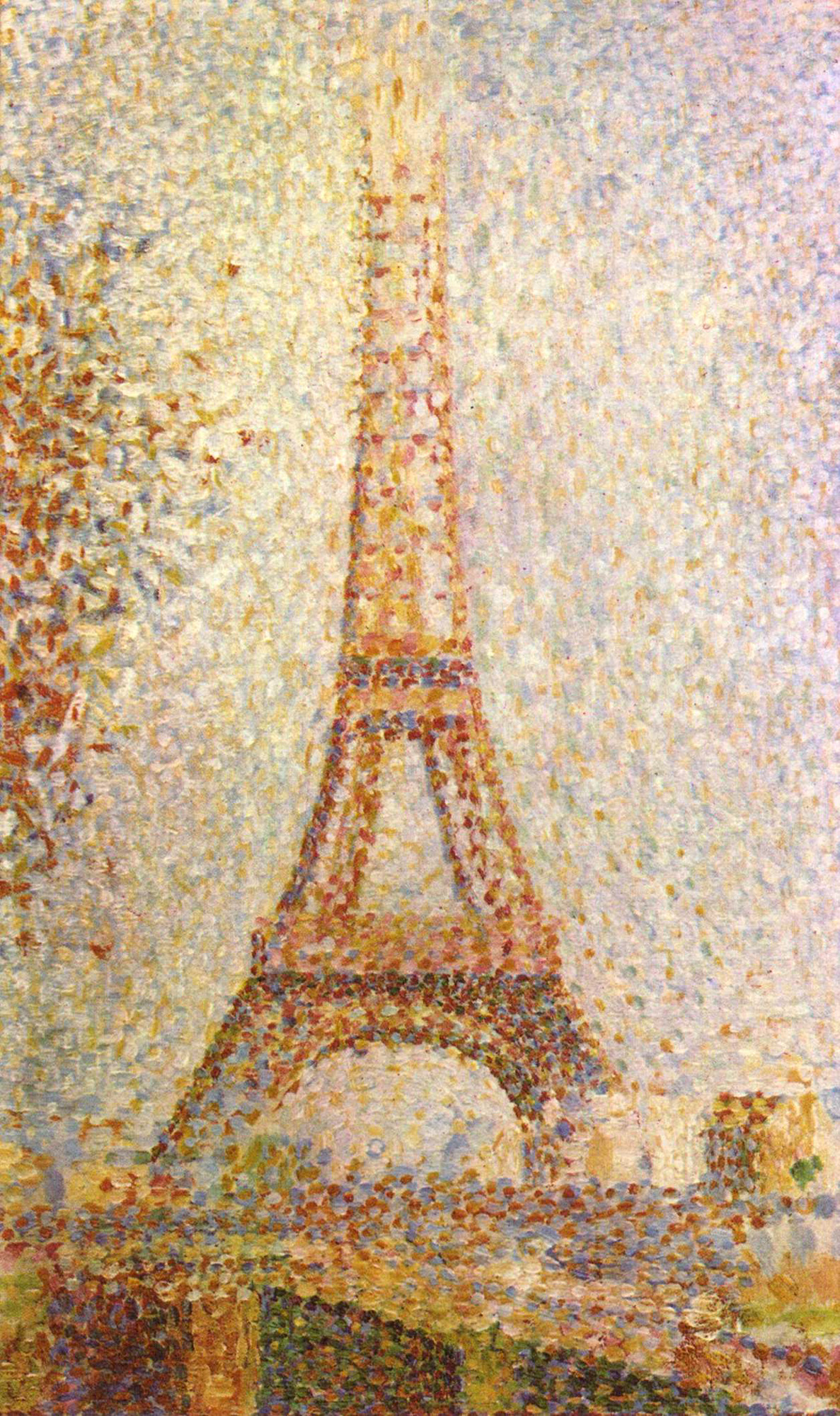 1187x2000 La Tour Eiffel By Georges Seurat Daily Dose Of Art - Georges Seurat Painting