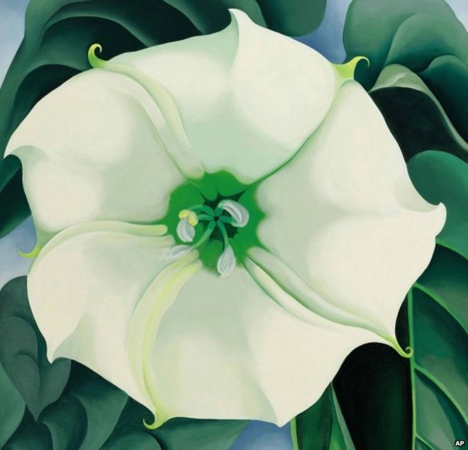 660x634 Georgia O'Keeffe Painting Sets Auction Record For Female Artist - Georgia O Keeffe Painting