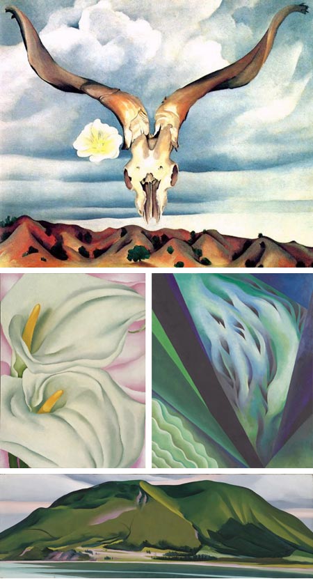 450x831 Georgia O'Keeffe Lines And Colors - Georgia O Keeffe Painting