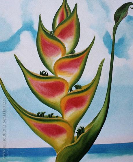 460x563 Heliconia 1939 By Georgia O'Keeffe - Georgia O Keeffe Painting