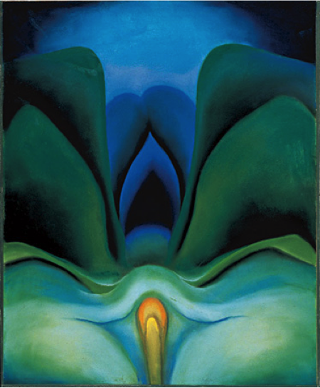 450x545 Paintings On The Wall - Georgia O Keeffe Painting