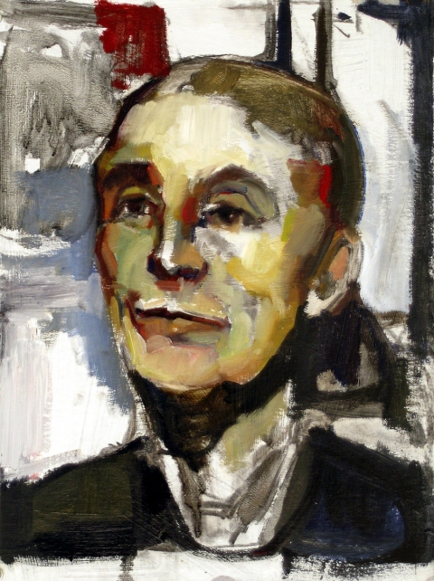 480x642 Don Keene Portraits - Georgia Okeeffe Self Portrait Painting