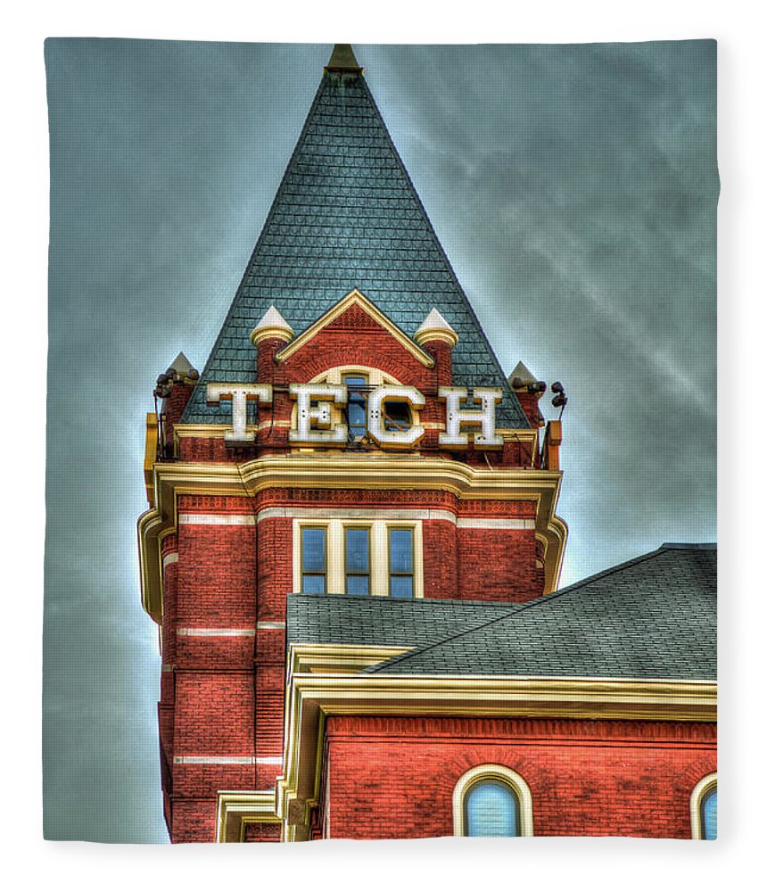 860x1000 Georgia Tech Tower 8 Georgia Institute Of Technology Art Fleece - Georgia Tech Painting