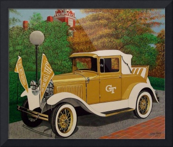 350x297 Stunning Georgia Tech Painting Reproductions For Sale On Framed - Georgia Tech Painting