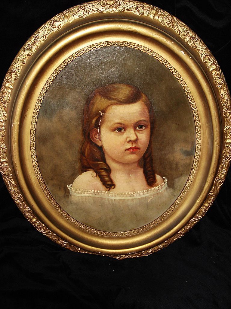 768x1024 Georgian Painting Of A Young Girl Amazing Antiques - Georgian Painting