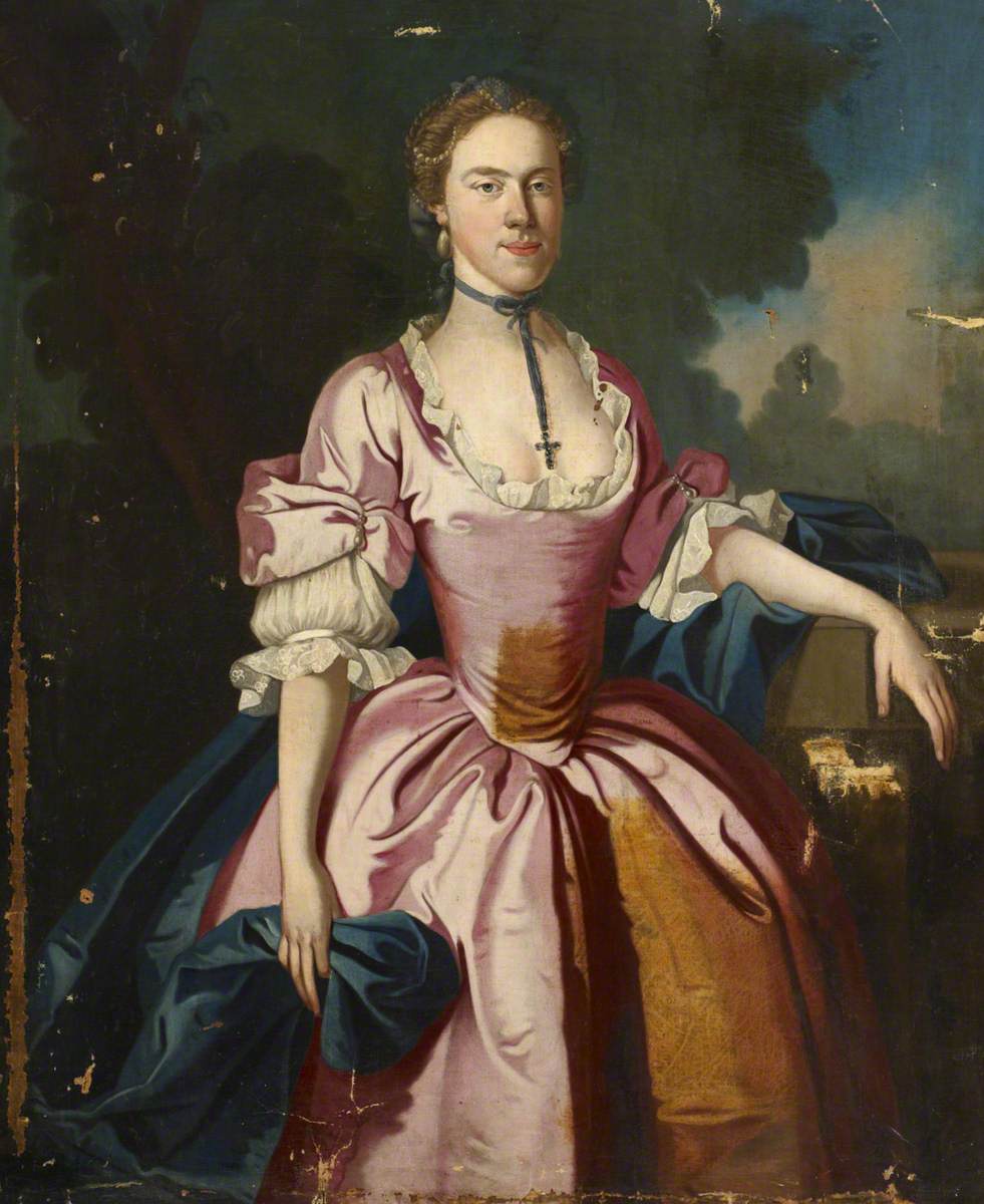 981x1200 Portrait Of An Unknown Georgian Lady In A Pink Dress Art Uk - Georgian Painting