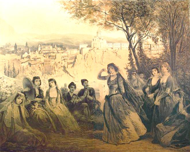 660x526 About Art Paintings Of Georgian Women By Prince Grigory - Georgian Painting