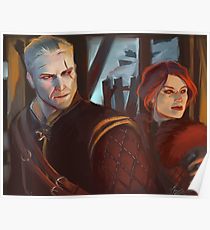 210x230 Geralt Of Rivia Painting Amp Mixed Media Posters Redbubble - Geralt Of Rivia Painting