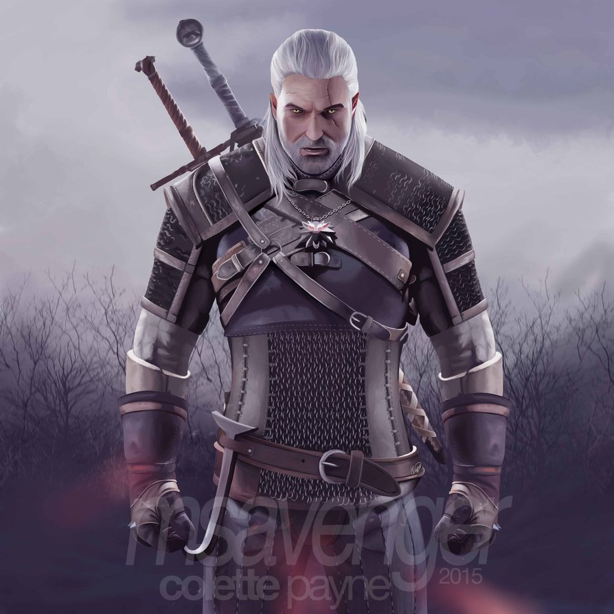 894x894 Geralt Of Rivia By Usmelllikedogbuns - Geralt Of Rivia Painting