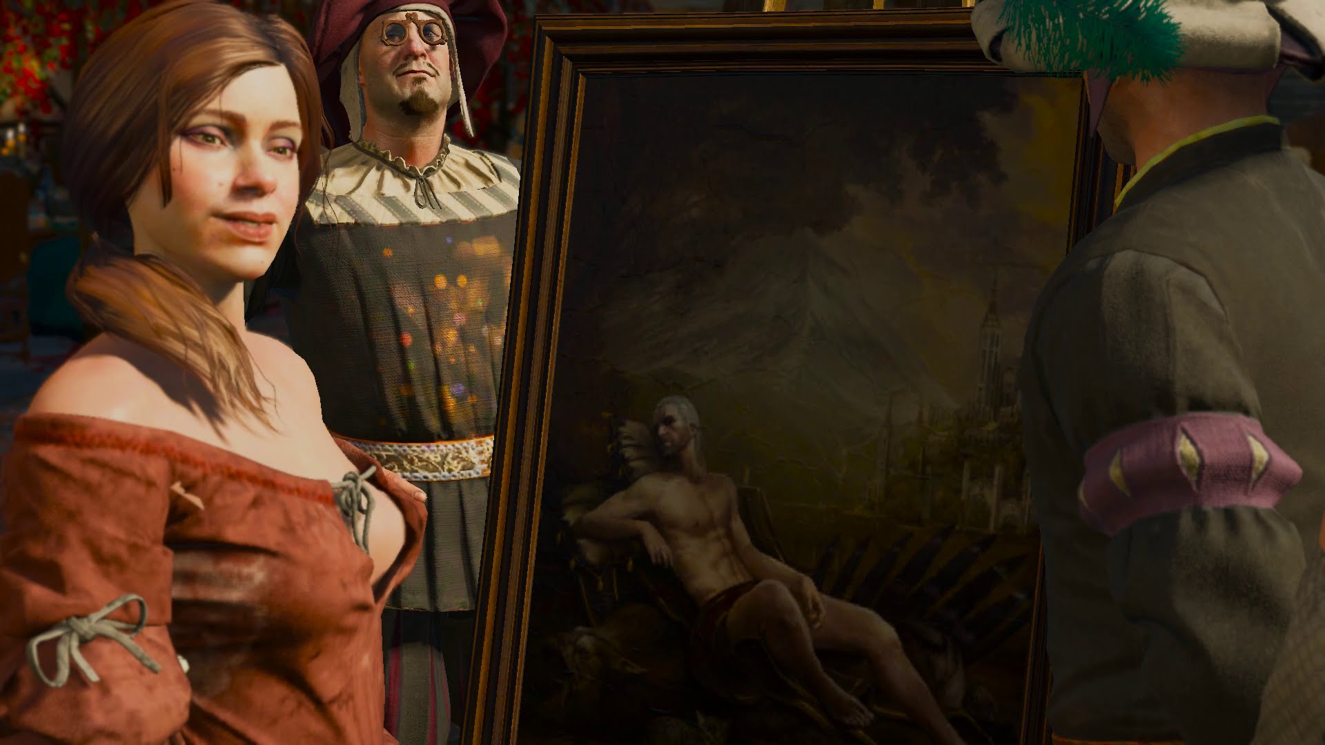 1920x1080 Witcher 3 - Geralt Painting