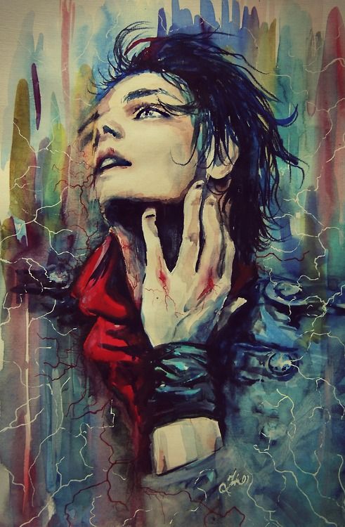 491x750 Gerard Way Painting Ltltlt - Gerard Way Painting