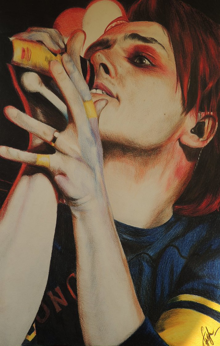 714x1120 Gerard Way By Artanngorbach - Gerard Way Painting