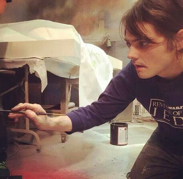 640x628 Gerard Way Painting. I Find This So Beautiful For Some Reason - Gerard Way Painting