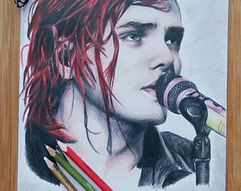 340x270 Gerard Way Etsy - Gerard Way Painting