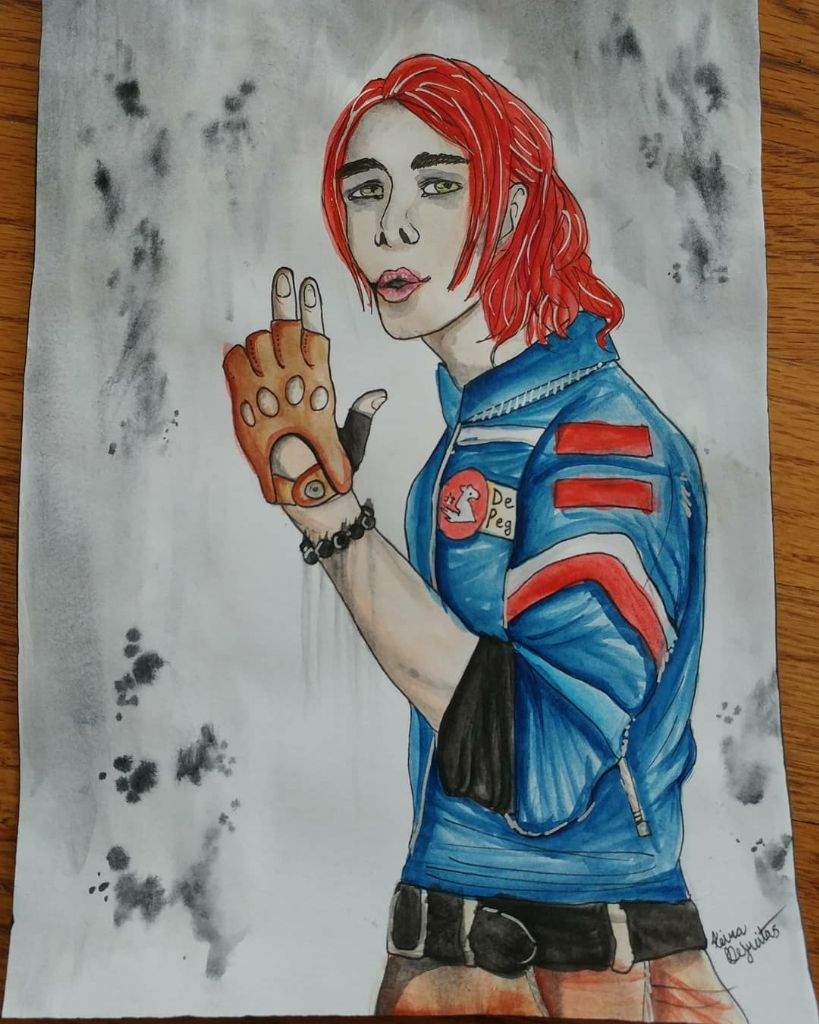 819x1024 Gerard Way Fanart Emo Amino - Gerard Way Painting