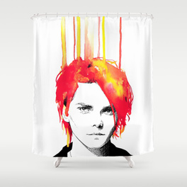 264x264 My Chemical Romance Shower Curtains Society6 - Gerard Way Painting