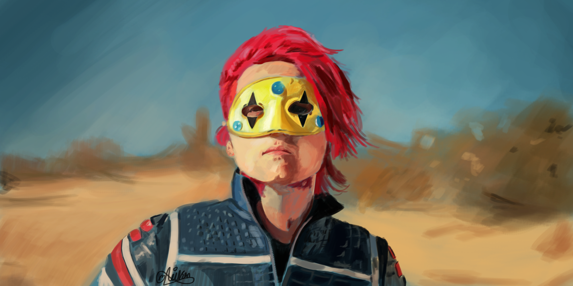 2000x1000 New Painting Gerard Way Art Is The Weapon Mark Neilson - Gerard Way Painting