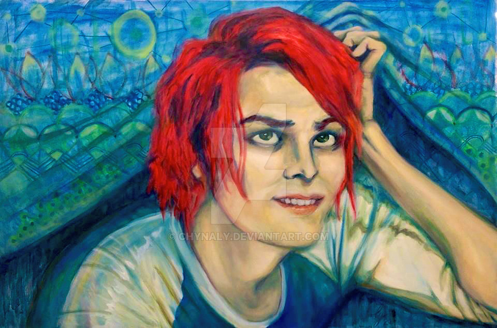 1024x677 Gerard Way Painting By Chynaly - Gerard Way Painting